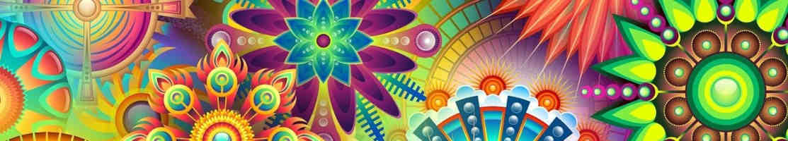 Colorful mandalas, beautiful design